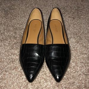 Nine West Crocodile Embossed Loafers